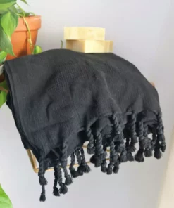 Anatolico Best Sellers Waffle Weave Turkish Towel - Black