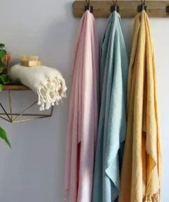 Anatolico Home Goods Waffle Weave Turkish Towel - Powder Blue