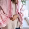 Anatolico Throw Blankets Matia Turkish Blanket / Scarf - Pink