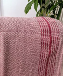 Anatolico Throw Blankets Matia Turkish Blanket / Scarf - Pink