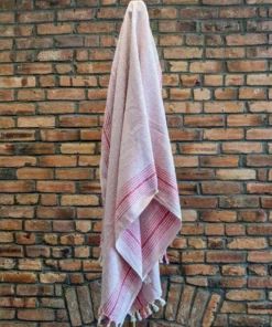 Anatolico Throw Blankets Matia Turkish Blanket / Scarf - Pink
