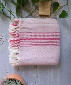 Anatolico Throw Blankets Matia Turkish Blanket / Scarf - Pink