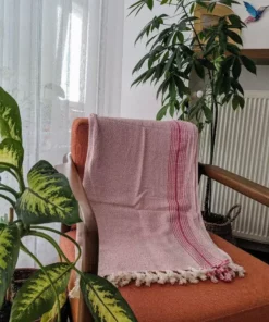 Anatolico Throw Blankets Matia Turkish Blanket / Scarf - Pink