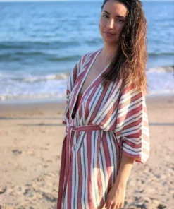 Anatolico Home Goods Pele Short Turkish Robe