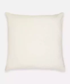 Anchal Grid Stitch Throw Pillow - Bone