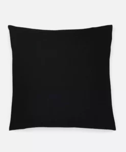 Anchal Grid Stitch Throw Pillow - Charcoal Home Goods