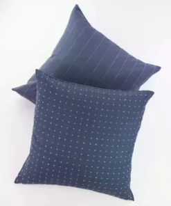 Anchal Home Goods Cross Stitch Throw Pillow - Slate 8 Anchal Home Goods Cross Stitch Throw Pillow - Slate