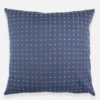Anchal Home Goods Cross Stitch Throw Pillow - Slate
