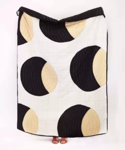 Anchal Crescent Lattice Quilt - Charcoal Home Goods 12 Anchal Crescent Lattice Quilt - Charcoal Home Goods