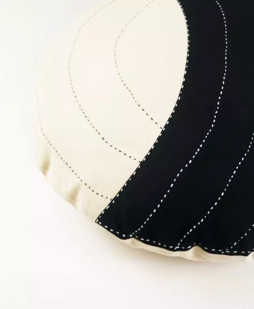 Anchal Crescent Throw Pillow - Charcoal Home Goods 2 Anchal Crescent Throw Pillow - Charcoal Home Goods