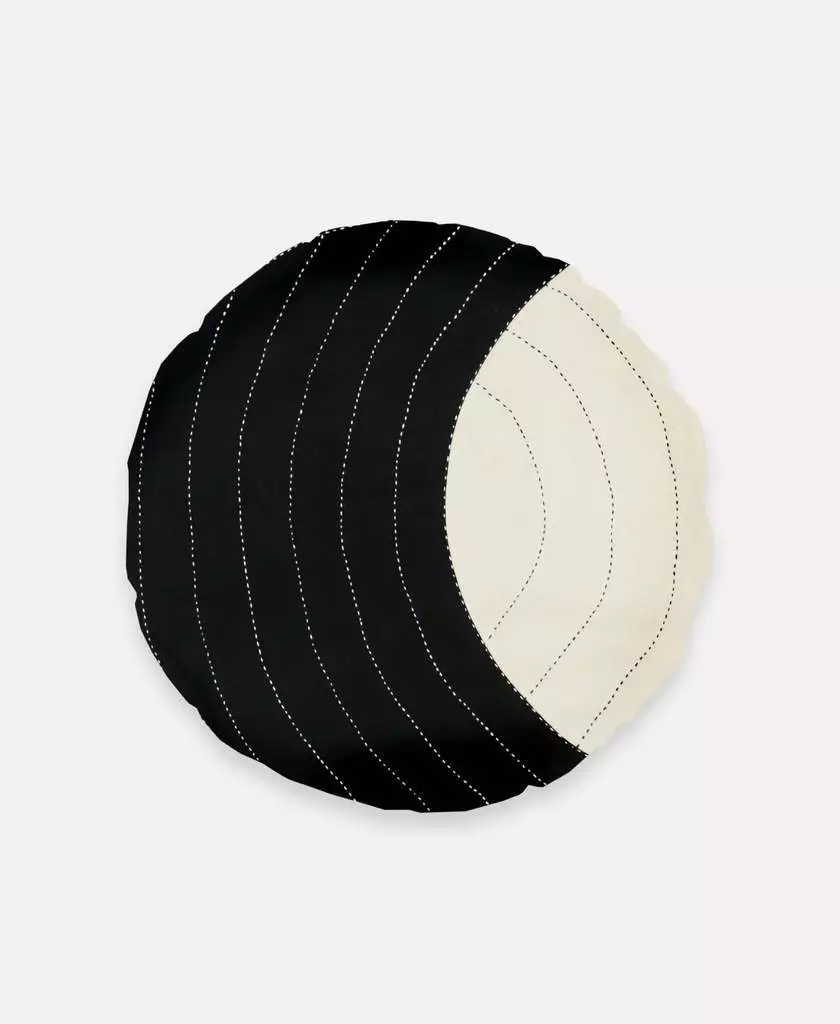 Anchal Crescent Throw Pillow - Charcoal Home Goods 1 Anchal Crescent Throw Pillow - Charcoal Home Goods