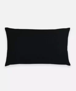Anchal Lunar Dot Lumbar Pillow - Charcoal