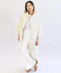 Anchal Cocoon Jacket - Bone Clothing