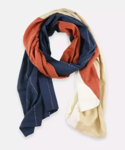Anchal Accessories Rust Colorblock Scarf
