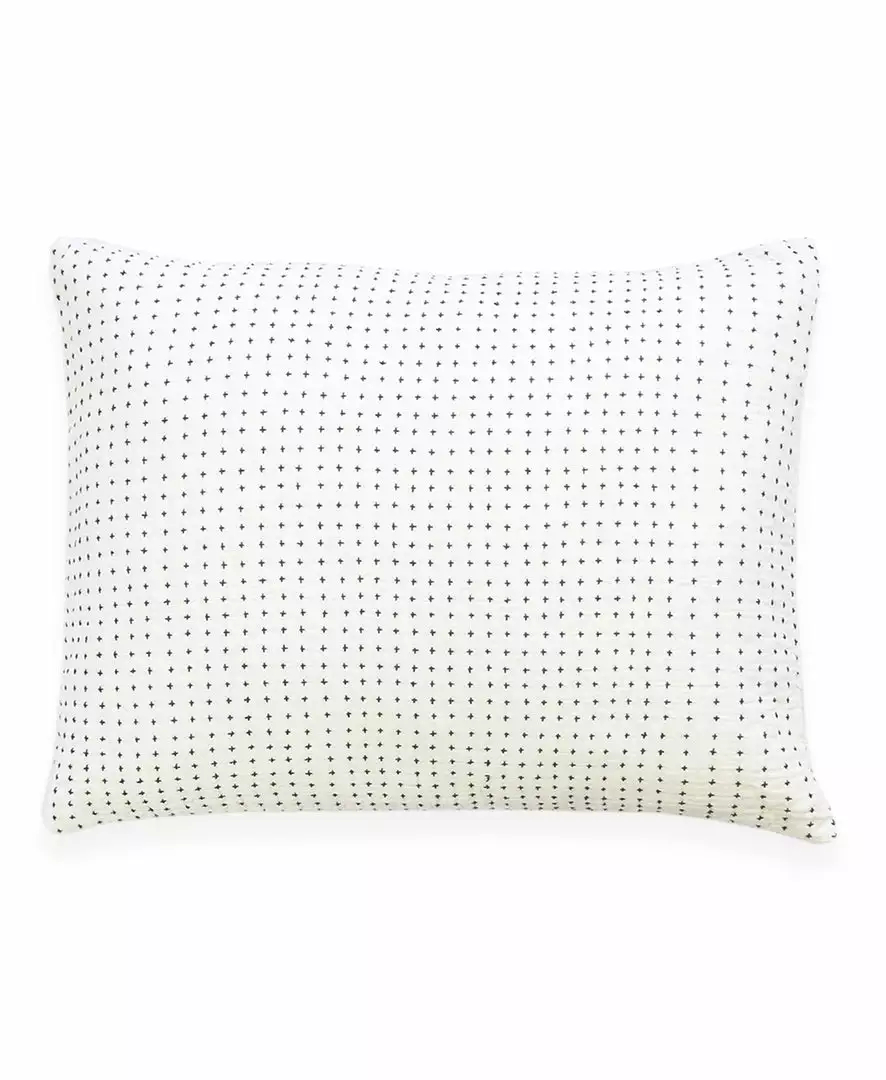 Anchal Cross Stitch Standard Throw Pillow - Bone 1 Anchal Cross Stitch Standard Throw Pillow - Bone