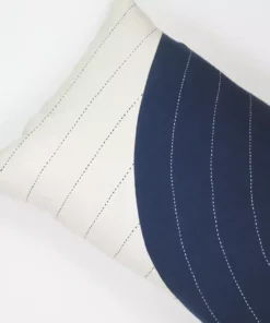 Anchal Home Goods Curve Lumbar Pillow - Navy 7 Anchal Home Goods Curve Lumbar Pillow - Navy