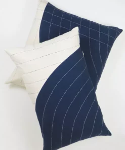 Anchal Home Goods Curve Lumbar Pillow - Navy 6 Anchal Home Goods Curve Lumbar Pillow - Navy
