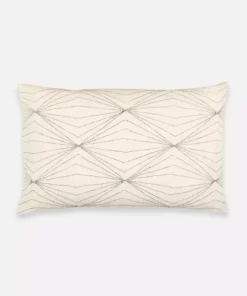 Anchal Home Goods Prism Lumbar Pillow - Bone