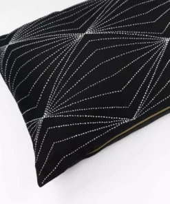 Anchal Home Goods Prism Lumbar Pillow - Charcoal 7 Anchal Home Goods Prism Lumbar Pillow - Charcoal