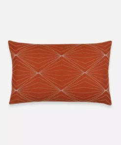 Anchal Home Goods Prism Lumbar Pillow - Rust