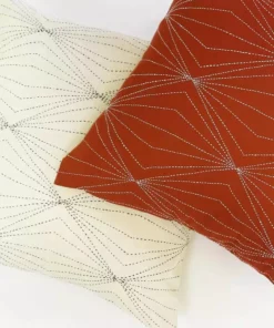 Anchal Prism Throw Pillow - Rust Home Goods