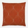 Anchal Prism Throw Pillow - Rust Home Goods