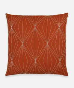 Anchal Prism Throw Pillow - Rust Home Goods