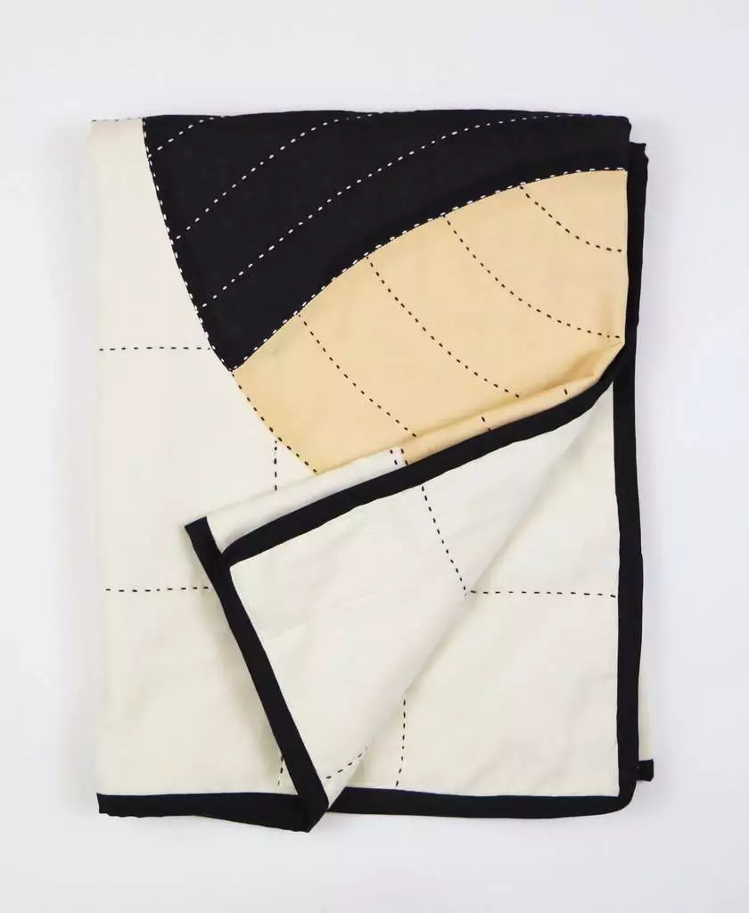 Anchal Home Goods Small Crescent Lattice Throw Quilt 8 Anchal Home Goods Small Crescent Lattice Throw Quilt