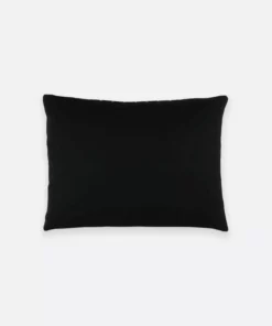 Anchal Cross Stitch Small Throw Pillow - Charcoal