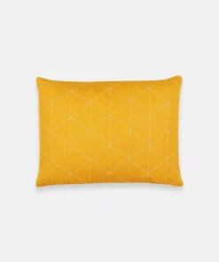 Anchal Home Goods Graph Small Throw Pillow - Mustard