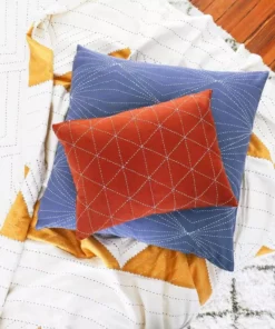 Anchal Graph Small Throw Pillow - Rust Best Sellers