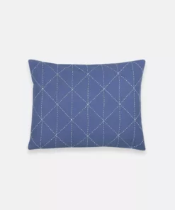 Anchal Home Goods Graph Small Throw Pillow - Slate