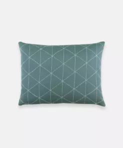 Anchal Graph Small Throw Pillow - Spruce