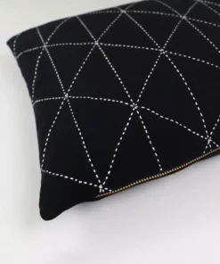 Anchal Graph Small Throw Pillow - Charcoal Home Goods