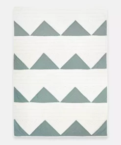 Anchal Triangle Throw Quilt - Sage