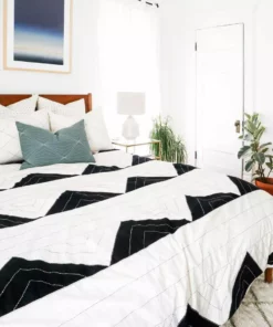 Anchal Triangle Duvet Cover - Charcoal