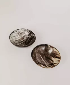 August Sage Ankole Horn Bowl -Dark Kitchen + Dining