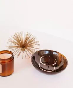August Sage Ankole Horn Bowl -Dark Kitchen + Dining