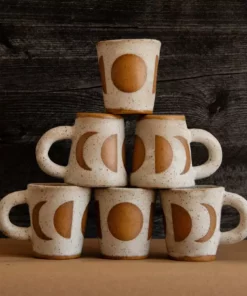 Anne Gates Studio Lunar Phase Ceramic Mug Drinkware