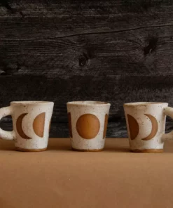 Anne Gates Studio Lunar Phase Ceramic Mug Drinkware