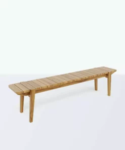 Masaya & Co. Furniture Apanas Slatted Top Outdoor Bench