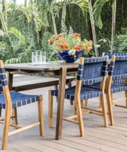 Masaya & Co. Apanas Slatted Top Outdoor Dining Table Furniture