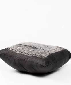 Studio Variously Ara Silk Throw Pillow - Black Throw Pillows