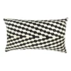 Archive New York Home Goods Almolonga Zig Zag Lumbar Pillow - Black