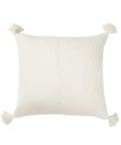 Archive New York Antigua Throw Pillow - Natural White Home Goods