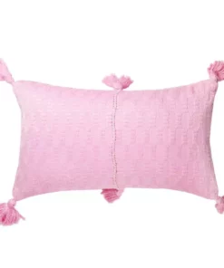Archive New York Home Goods Antigua Lumbar Pillow - Baby Pink