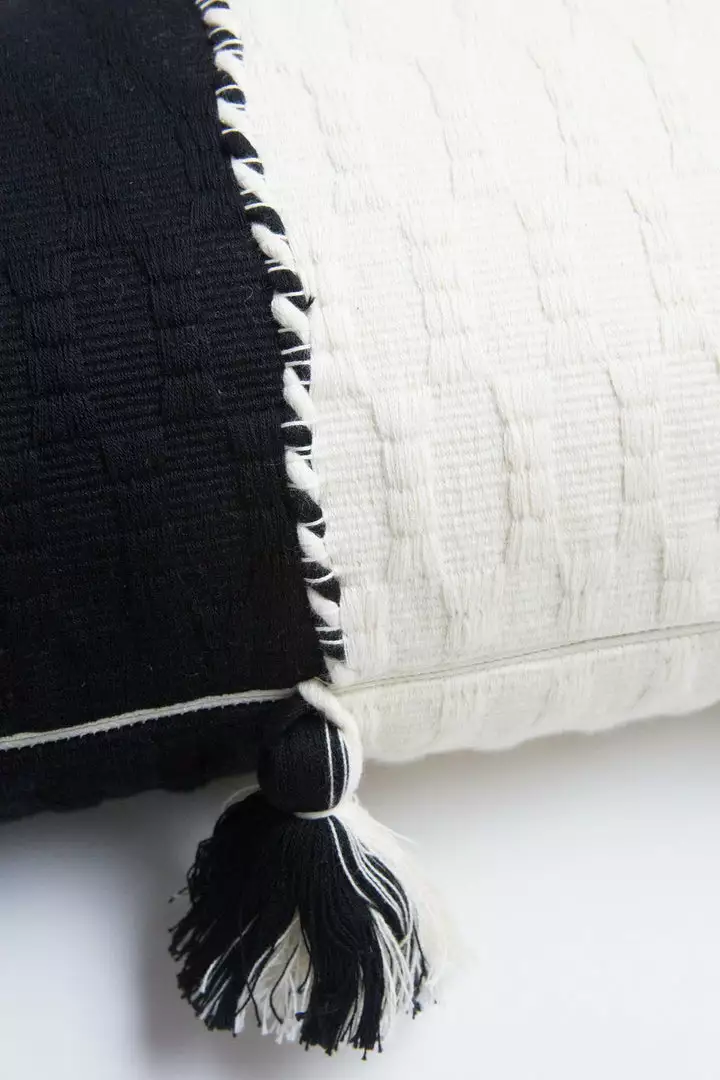 Archive New York Antigua Lumbar Pillow - White + Black Home Goods 3 Archive New York Antigua Lumbar Pillow - White + Black Home Goods