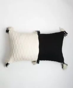 Archive New York Antigua Lumbar Pillow - White + Black Home Goods 7 Archive New York Antigua Lumbar Pillow - White + Black Home Goods