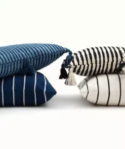 Archive New York Antigua Lumbar Pillow - Black + White