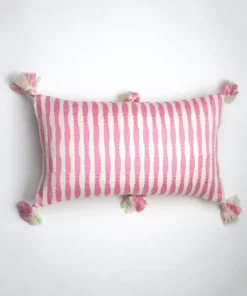Archive New York Antigua Lumbar Pillow - Bubblegum Pink Striped Home Goods 8 Archive New York Antigua Lumbar Pillow - Bubblegum Pink Striped Home Goods